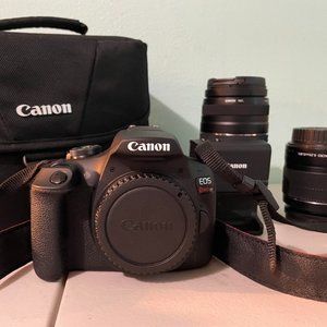 Canon EOS Rebel T7 DSLR Two Lens Kit with EF-S 18-55mm and EF 75-300mm Lenses